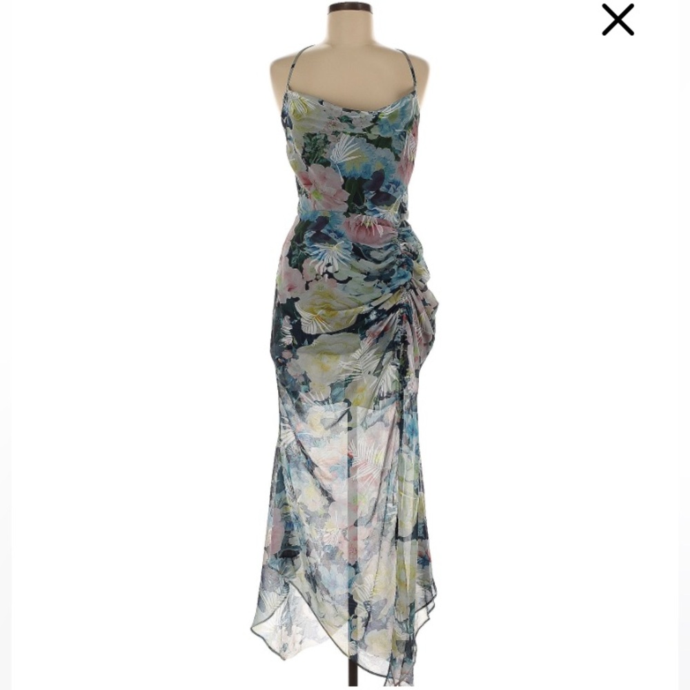 SAU LEE frieda Floral print Maxi Dress....like new